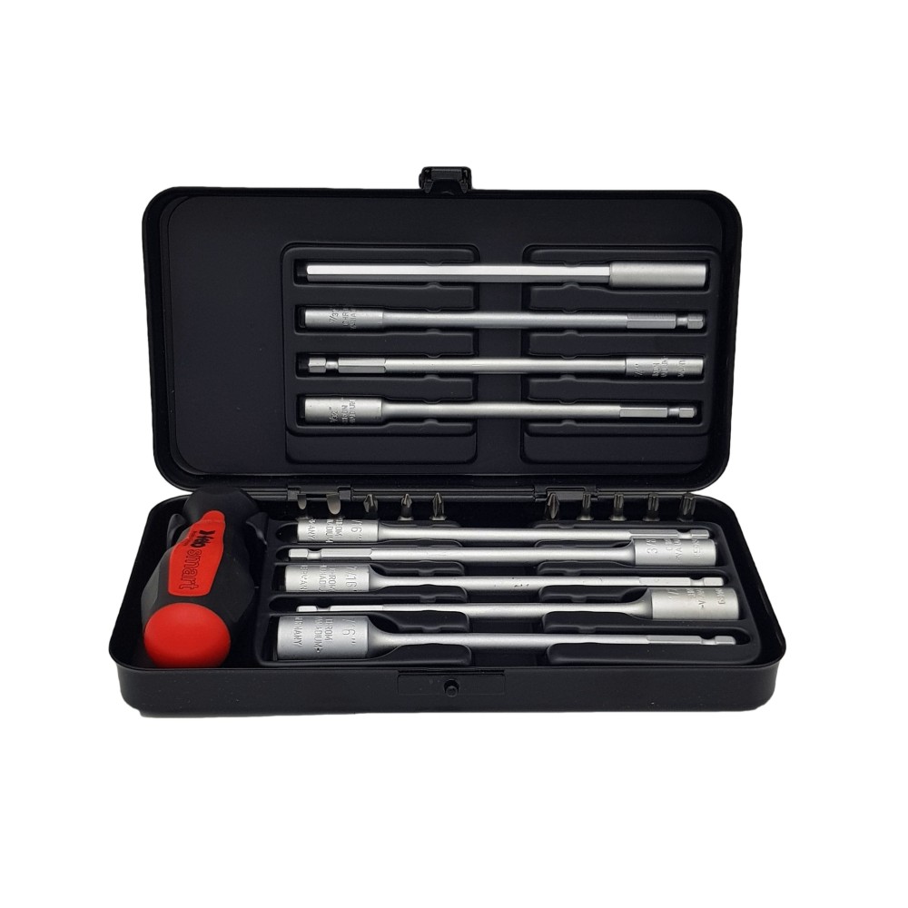 Felo Набор бит SL/PH/Tx/PZ и метрических головок c рукояткой SMART в кейсе, 20 шт 06092006