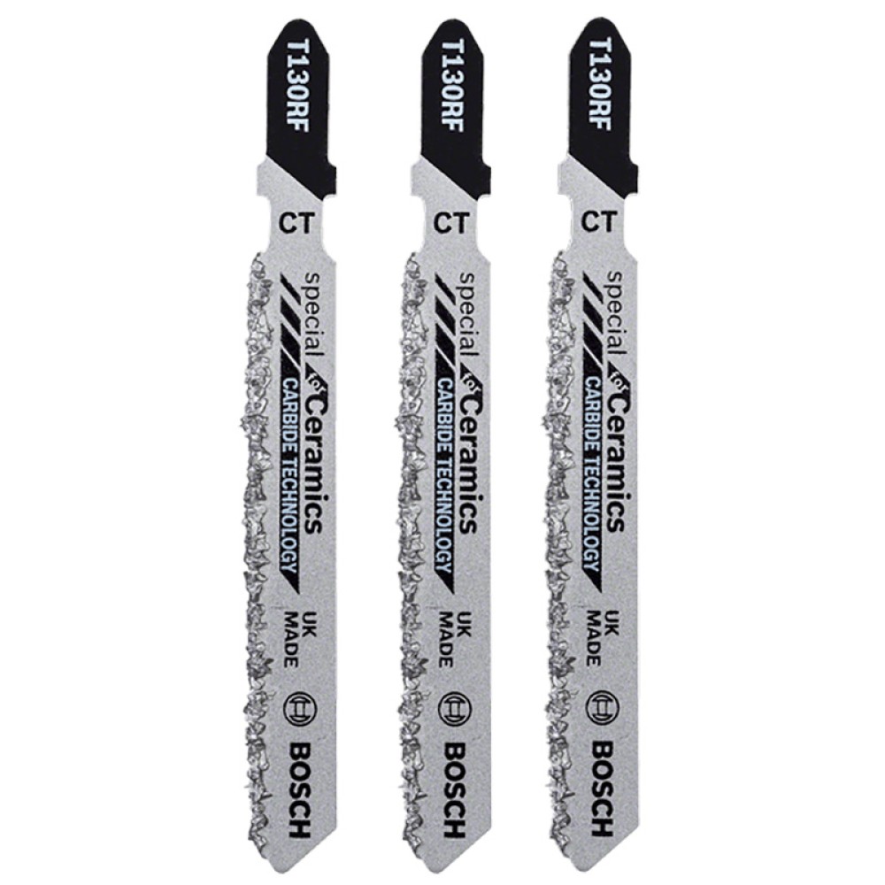 Набор пилок для лобзика по керамике Bosch T130 RIFF 83мм 3шт (104)