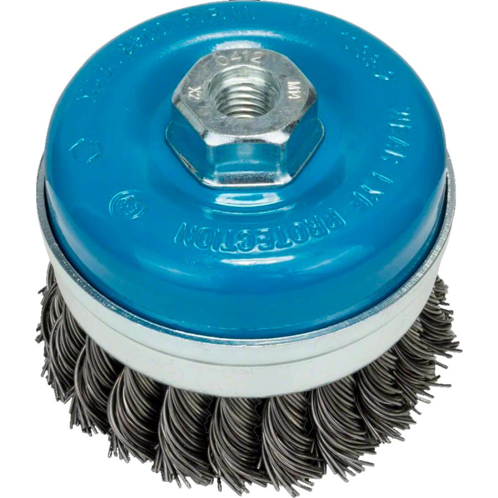 Кордщетка для УШМ Bosch чашеобразная витая 75мм М14 (099)