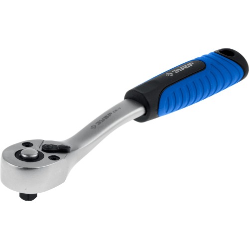 ЗУБР 1/4_, 72 зубца, трещотка для торцовых головок (27730-1/4)