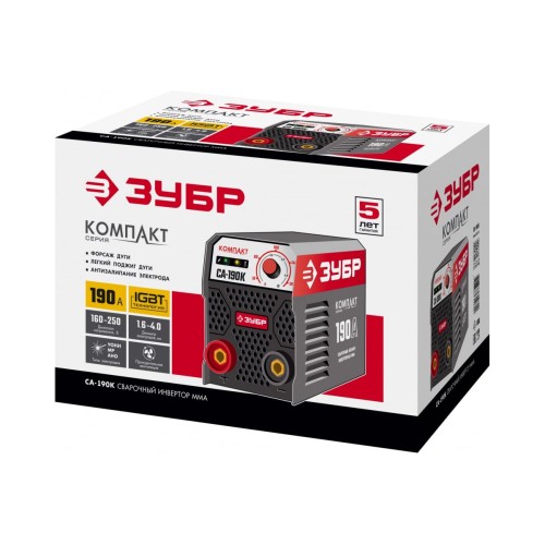 Аппарат сварочный инверторный ЗУБР СА-190К